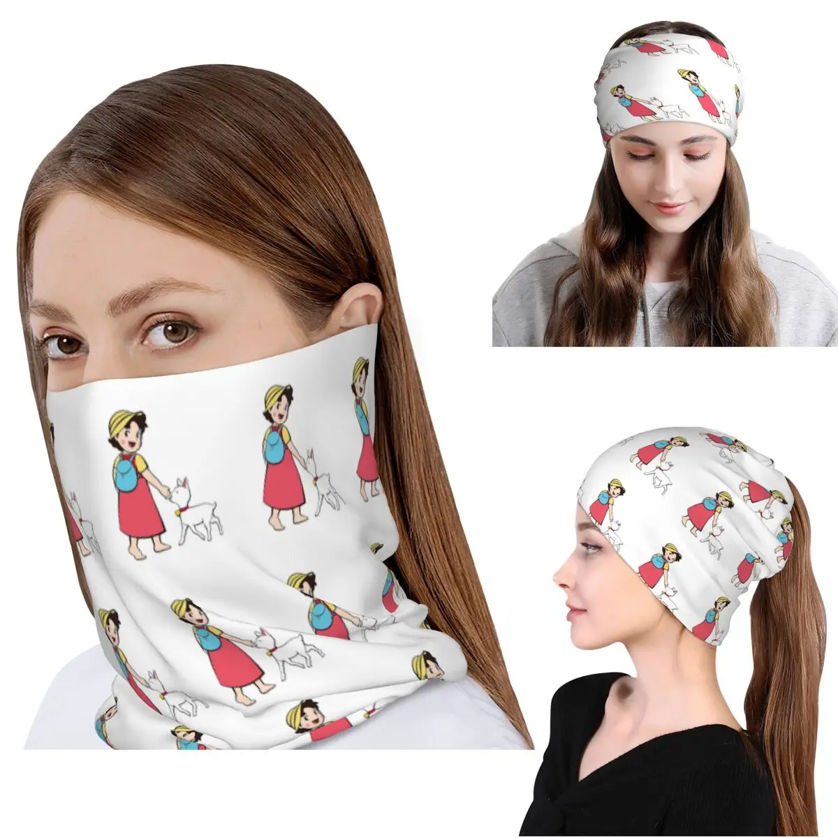 Sports Mask Breathable - Heidi And Litle Goat Bandana Neck