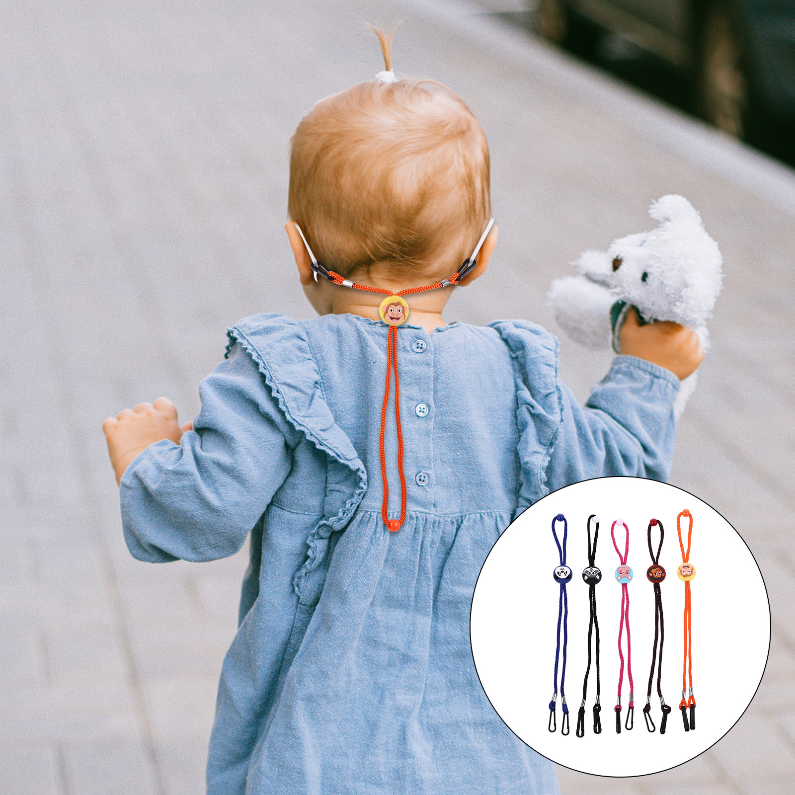Mask Lanyard Adjustable - 5Pcs Kids Face Mask Holder Lanyard