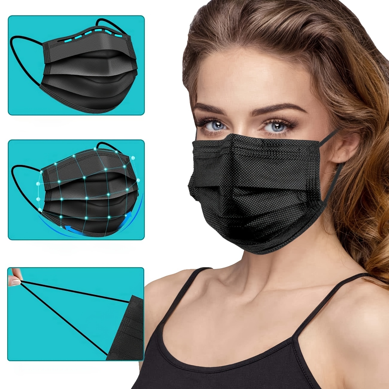 Fast Delivery! 300Pcs Thick Bl - огляд і ціна Disposable Surgical Mask