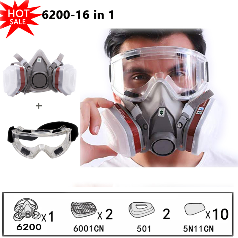6200 Chemical Half Face Dustpr - огляд і ціна Dust Mask Construction