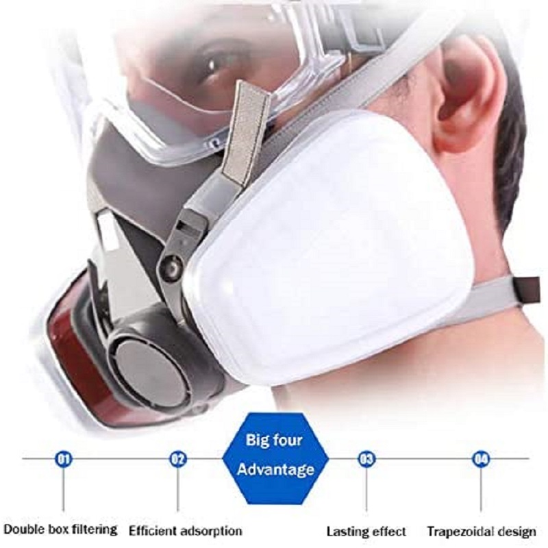6200 Chemical Half Face Dustpr - огляд і ціна Dust Mask Construction