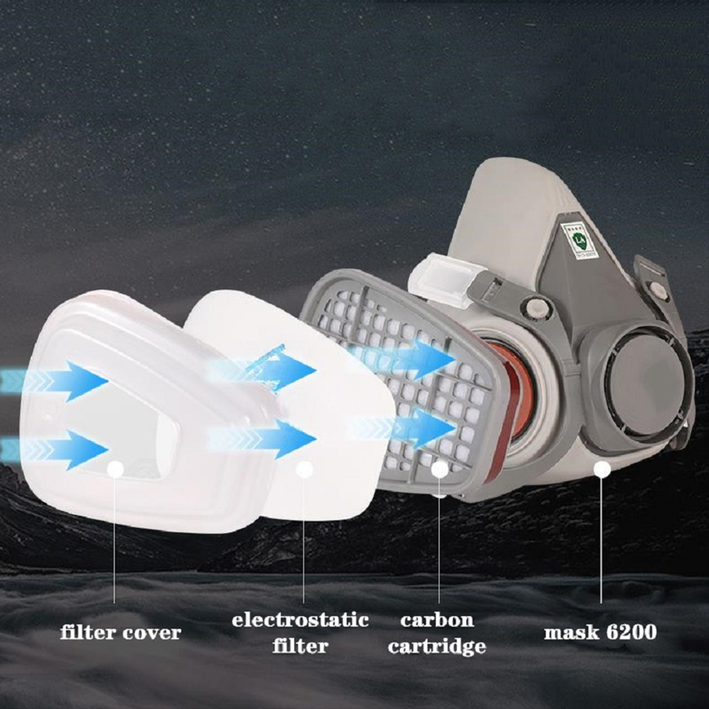 6200 Chemical Half Face Dustpr - огляд і ціна Dust Mask Construction