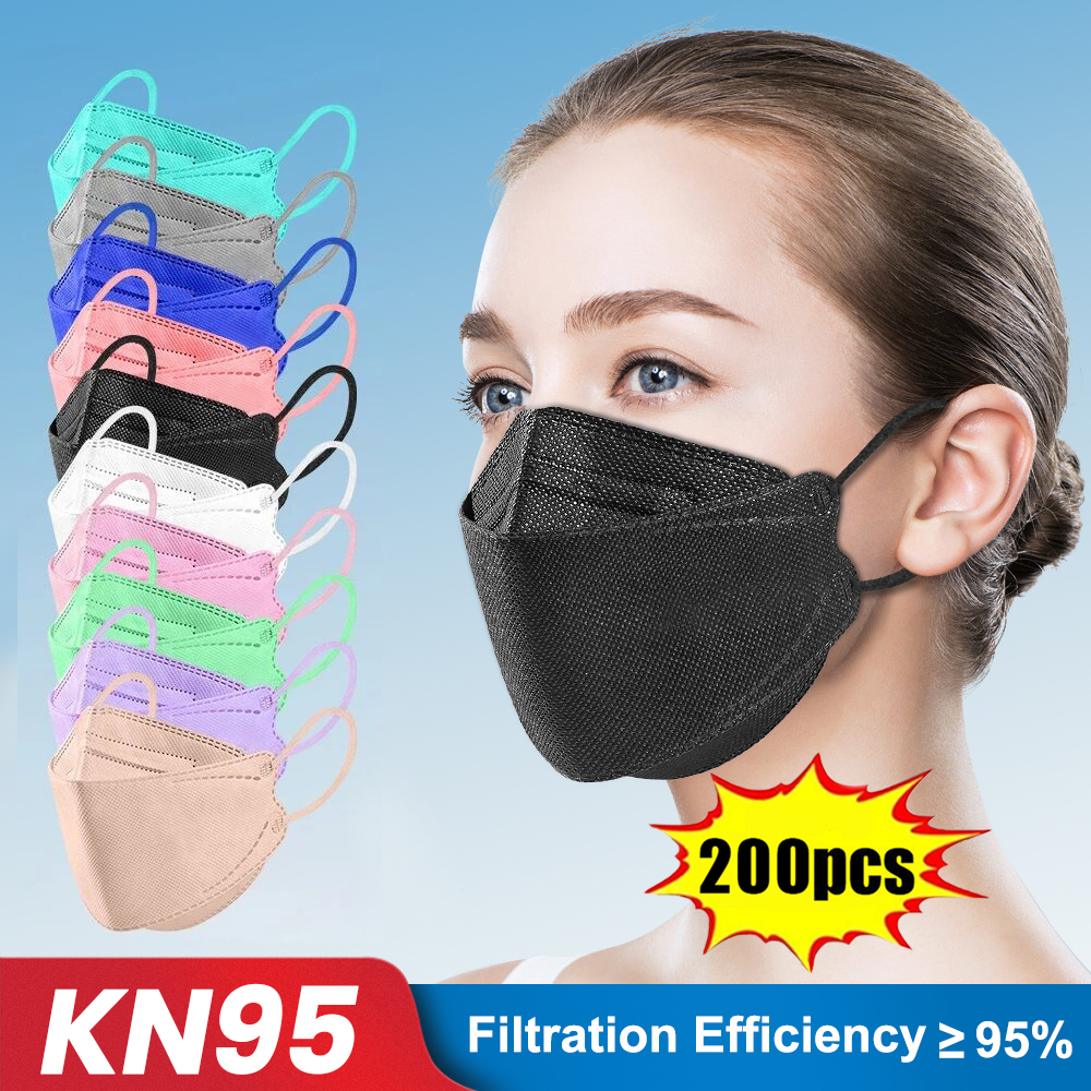 10-200pcs ffp2 mascarillas CE  - огляд і ціна Disposable Surgical Mask
