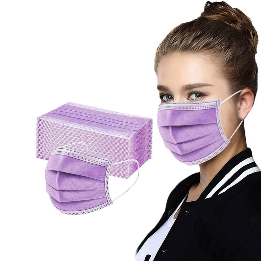50PCS Women Man Solid Mask Dis - огляд і ціна Disposable Surgical Mask