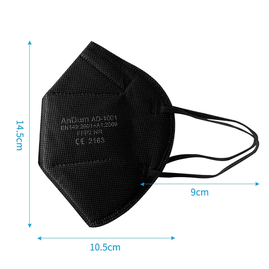 10PCS FFP2 Mask CE Approved Fi - огляд і ціна Respirator Half Face