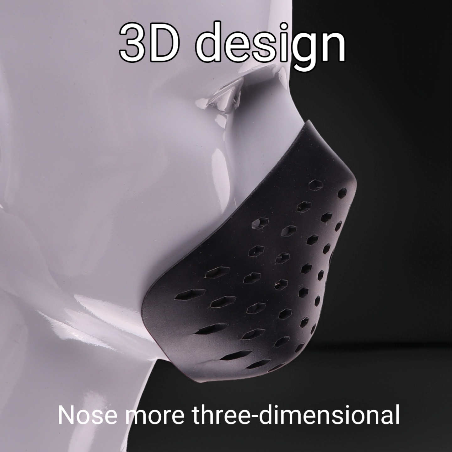 3D Halfface Bracket Silicone M - огляд і ціна Silicone Mask Bracket